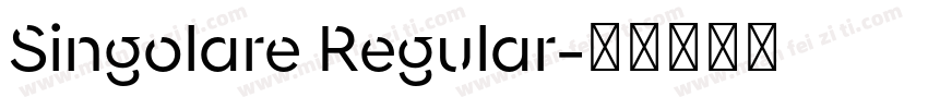 Singolare Regular字体转换